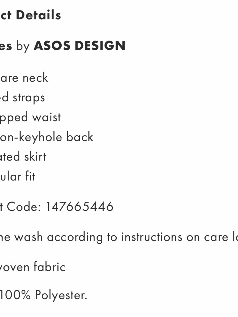 ASOS DESIGN square neck dropped waist maxi dress with pleated skirt - Picture 9 of 9